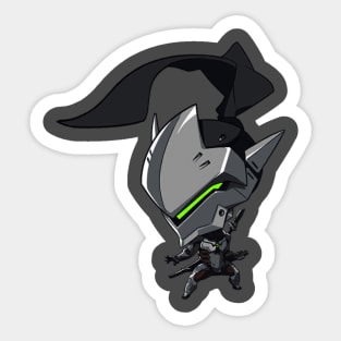 Genji Cute Spray - Overwatch Sticker